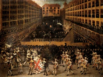 Proceso de Inquisición, Autodafe. Pintura de Francisco Rizi