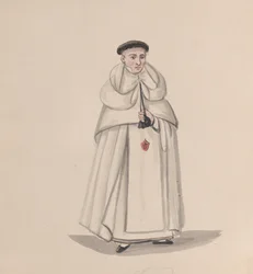 Un sacerdote de la orden de la Merced, de un grupo de dibujos, 1848
