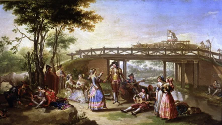El puente del Canal de Madrid (detalle)