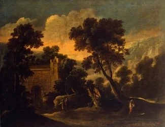Paisaje con ruinas, ca. 1634