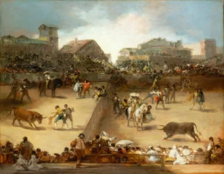 Corrida de toros en un anillo dividido