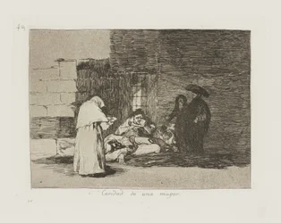 Caridad de una muger. (A Woman