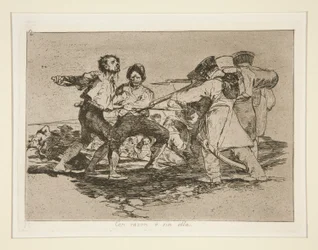 Con razon ? sin ella (Rightly or Wrongly), pl. 2 from the series Los desastres de la guerra (The Disasters of War)