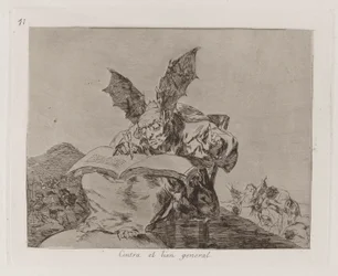 Contra el bien general (Against the Common Good), Plate 71 from Los desastres de la guerra (The Disasters of War)