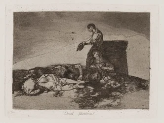Cruel l?stima! (Cruel Tale of Woe!), Plate 48 from Los desastres de la guerra (The Disasters of War)
