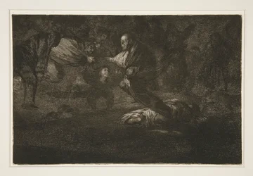 Dios los levanta y se unen (Dios los crea y se unen), pl. 18 de la serie Los Proverbios