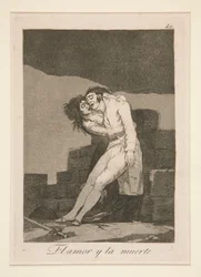 El amor y la muerte (Love and Death), pl. 10 from the series Los caprichos