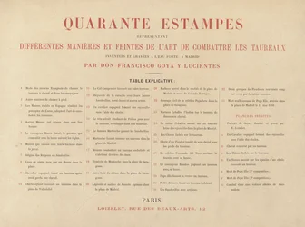 Ficha explicativa, de La tauromaquia (Tercera Edición)