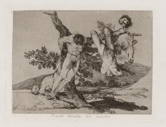 Grande haza?a! Con muertos! (A Heroic Feat! With Dead Men!), Plate 39 from Los desastres de la guerra (The Disasters of War)