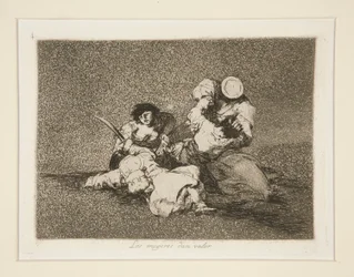 Las mugeres [sic] dan valor (The Women Give Courage), pl. 4 from Los desastres de la guerra (The Disasters of War)
