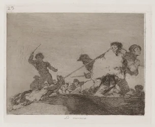 Lo merecia (He Deserved It), Plate 29 from Los desastres de la guerra (The Disasters of War)