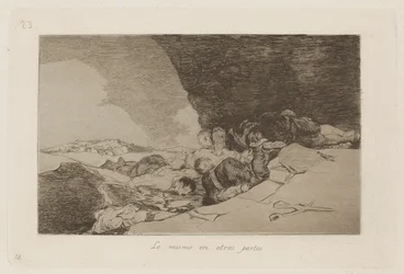 Lo mismo en otras partes (The Same Elsewhere), Plate 23 from Los desastres de la guerra (The Disasters of War)
