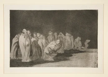 Los sacos (Hombres en sacos), pl. 8 de la serie Los Proverbios
