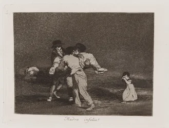 Madre infeliz! (Unhappy Mother!), Plate 50 from Los desastres de la guerra (The Disasters of War)