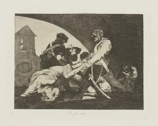 Ni siquiera para esos. (Tampoco estos.), pl. 11 de la serie Los Desastres de la Guerra