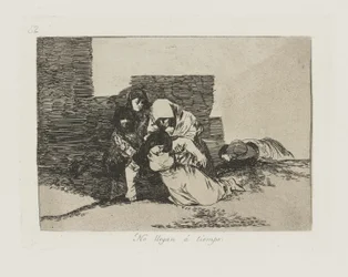 No llegan ? tiempo. (They Do not Arrive in Time.), pl. 52 from the series Los desastres de la guerra (The Disasters of War)