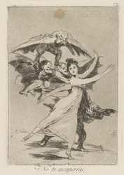 No te escapes. (No escaparás), pl. 72 de la serie Los caprichos