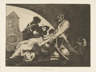 Lámina 11 de «Los desastres de la guerra»: Tampoco estos. Ni..., 1810