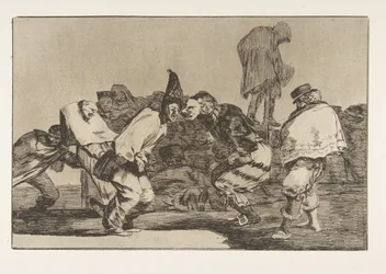 Placa 14 de los Disparates: Locura de Carnaval, ca. 1816-23 publicada 1864