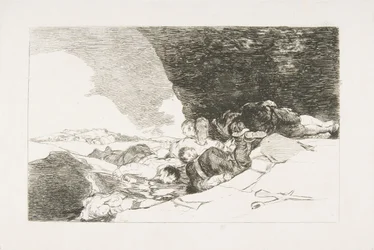 Placa 23 de Los desastres de la guerra: Lo mismo en otra parte, 1810