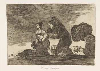 Placa 45 de Los desastres de la guerra: Y t..., 1810 publicado 1863