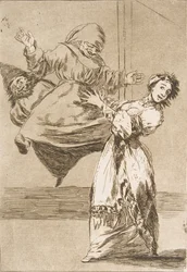 Placa 74 de Los Caprichos: No grites, tonta, 1799