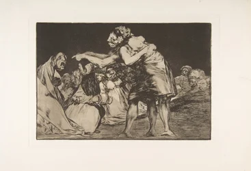 Placa 7 de los Disparates: Disparate desordenado, ca. 1816-23 publicado 1864