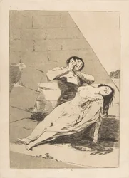 Placa 9 de Los Caprichos: Tántalo, 1799