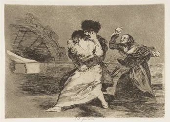 Placa 9 de Los desastres de la guerra: Ellos d..., 1810 publicado 1863