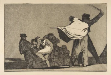 Placa A de los Disparates: Locura conocida, ca. 1816-23 publicada antes de 1877