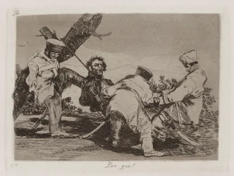 Por que [sic]? (Why?), Plate 32 from Los desastres de la guerra (The Disasters of War)