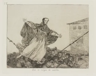 Que se rompe la cuerda. (May the Cord Break.), pl. 77 from the series Los desastres de la guerra (The Disasters of War)