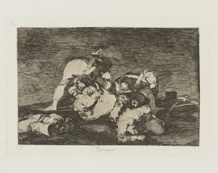 De nada. (Tampoco [hacer estos] tampoco.), pl. 10 de la serie Los Desastres de la Guerra