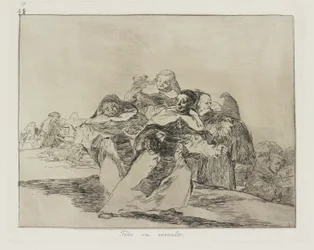 Todo va revuelto. (Everything is Topsy-Turvy.), pl. 42 from the series Los desastres de la guerra (The Disasters of War)