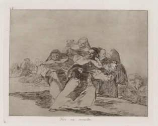 Todo va revuelto (Everything is Topsy-turvy), Plate 42 from Los desastres de la guerra (The Disasters of War)