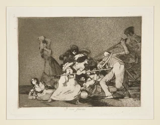 Y son fieras (Y son como fieras), pl. 5 de Los desastres de la guerra (The Disasters of War)