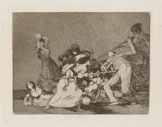 Y son fieras (Y son como fieras), pl. 5 de la serie Los desastres de la guerra (The Disasters of War)