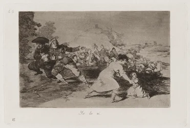 Yo lo vi (I Saw It), Plate 44 from Los desastres de la guerra (The Disasters of War)