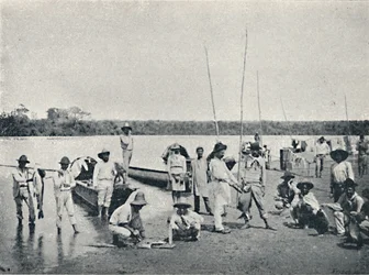 Pesca en el Río Grande, 1895