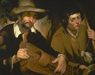El jugador de zanfona ciego, c.1640