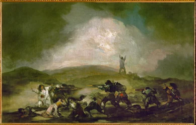 Escena de la Guerra de Independencia española, c.1808-10 (óleo sobre lienzo)