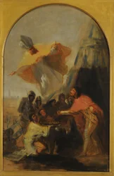 Aparición de San Isodoro a San Fernando delante