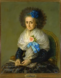 Doña Maria Antonia Gonzaga, Marquesa de Villafranca ... (pintura sobre lienzo)