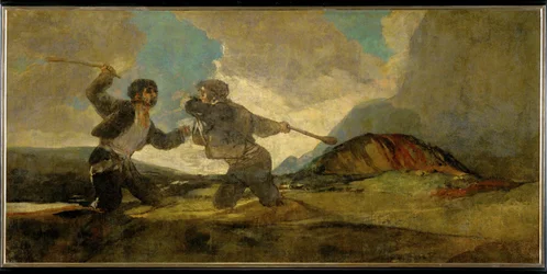 Duelo a garrotazos (pintura sobre lienzo)