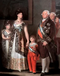Familia del rey español Carlos IV, detalle