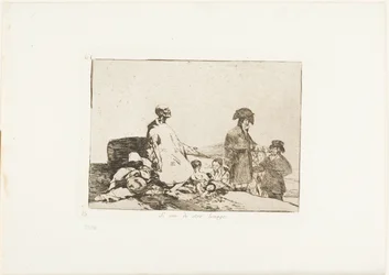 Quizás sean de otra raza, lámina 61 de Los Desastres de la Guerra