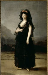 Retrato de la reina María Luisa con mantilla