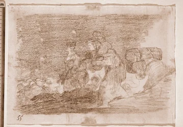 Los desastres de la guerra: Y esto también (dibujo preparatorio)