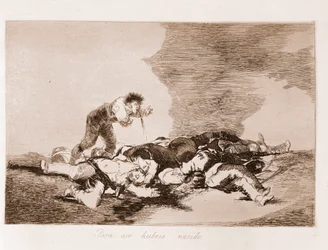 Los desastres de la guerra: Esto es por lo que naciste (aguafuerte de un dibujo preparatorio)