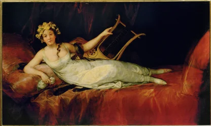 La marquesa de Santa Cruz, hija de los duques de Osuna (pintura sobre lienzo)